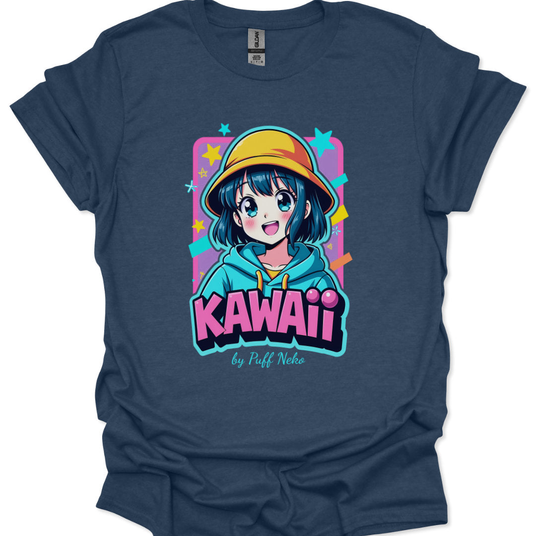 Kawaii graphic t-shirt for anime lovers and Japanese pop culture fans