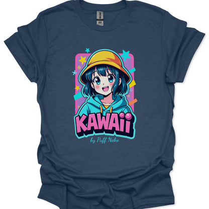 Kawaii graphic t-shirt for anime lovers and Japanese pop culture fans