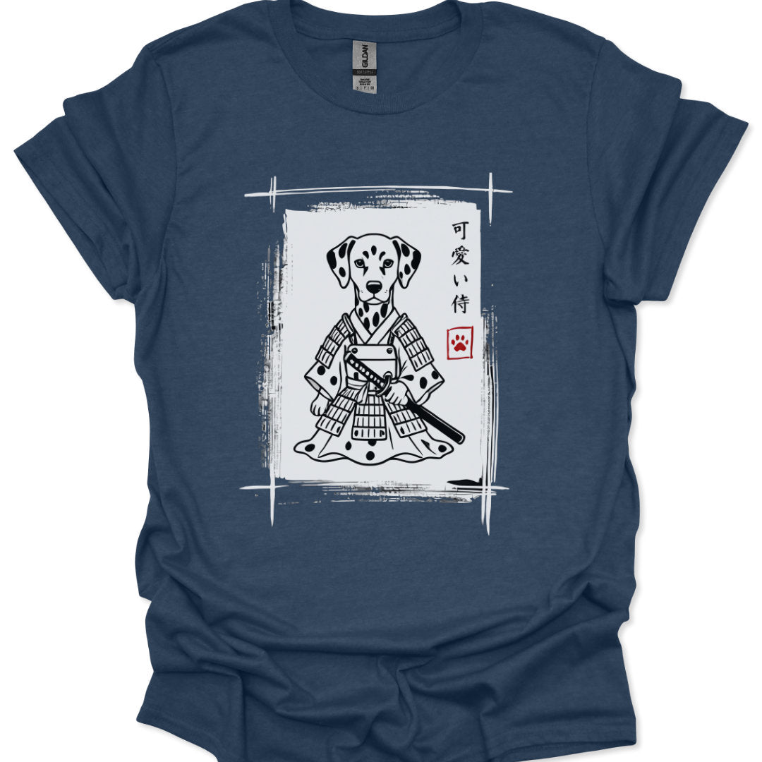 cute dog samurai t-shirt japan aesthetic streetwear
