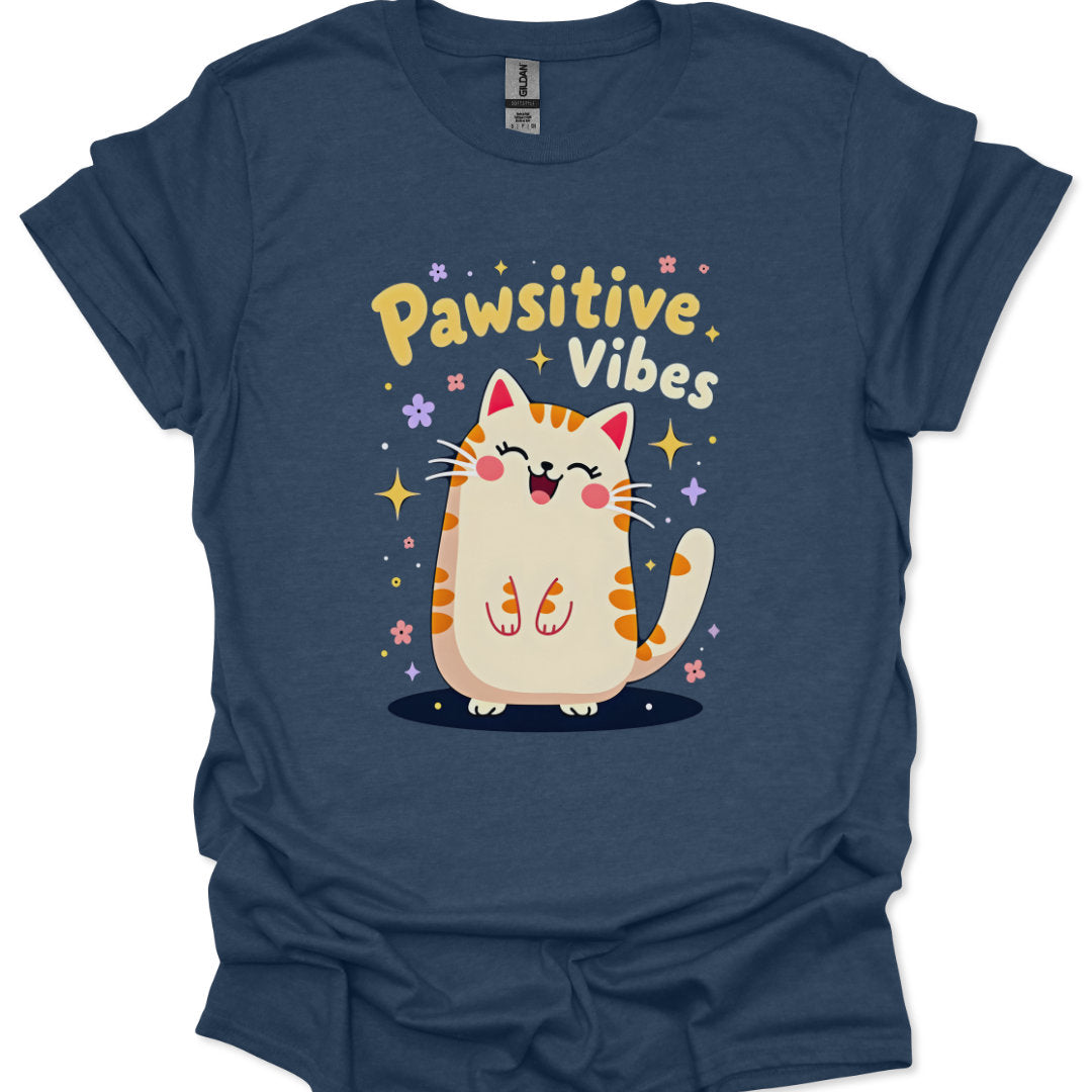cute cat illustration with uplifting phrase in bubble letters