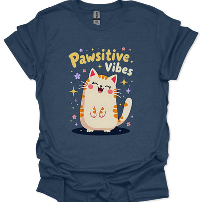 cute cat illustration with uplifting phrase in bubble letters