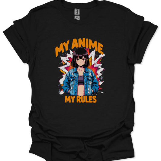 anime girl t-shirt with bold slogan