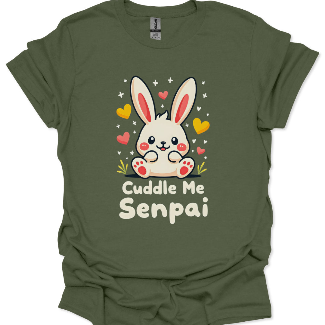 Playful bunny character for kawaii fans with flirty text