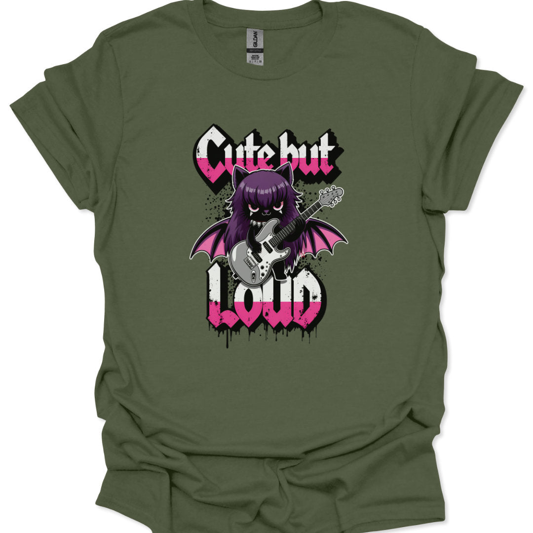 Cute punk kawaii bat t-shirt in yami kawaii aesthetic