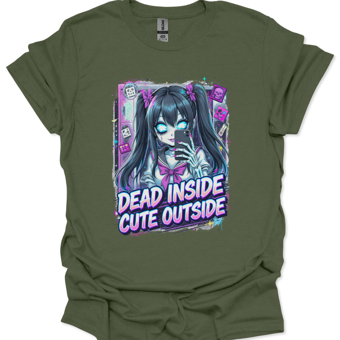 Gothic kawaii phone selfie girl apparel graphic